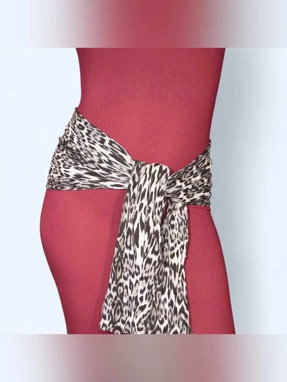 Grunge Animal Print Scarf Belt!